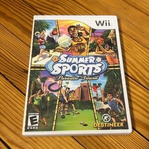 Summer Sports Paradise Island Nintendo Wii CIB 7 Games Destineer RVL P RSUE